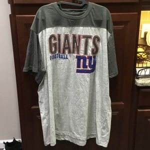 NY GIANTS EMBROIDERED PLUS SIZE MAJESTIC SHIRT 3XL